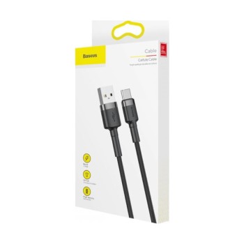 Καλώδιο Baseus USB to Lightning Cafule Braided, 2m - Black