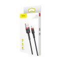 Καλώδιο Baseus  USB to Lightning Cafule Braided, 2m - Black/Red