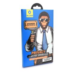 Tempered Glass Mr.Monkey Full Cover Full Glue 5D 9H 0.26mm Strong Privacy για Apple iPhone 12 Pro Max - Black(Privacy)