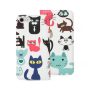 Θήκη Book Decor Cats για Apple iPhone  X/XS - White