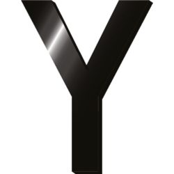 Αρχικά Γράμματα Legami Initial Letters Stickers - Y