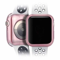 Dux Ducis 2 pieces Set Slim Armor Silicone Case Θήκη Σιλικόνης Pink & Clear - Apple Watch 44mm