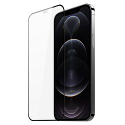 Tempered Glass ObaStyle Full Face Full Glue για iPhone 12 Pro Max - Black