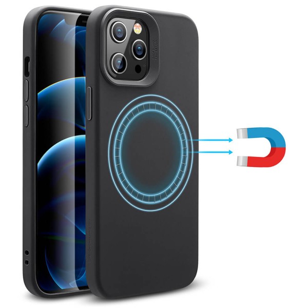Θήκη Σιλικόνης ESR Cloud Halolock Magsafe για Apple iPhone 12/12 Pro - Black