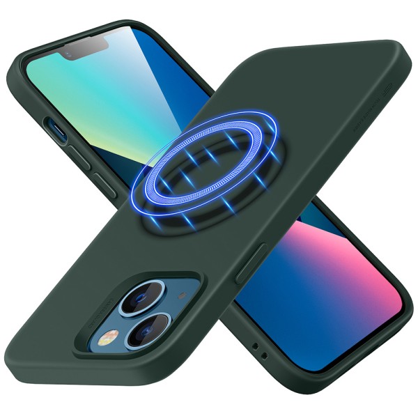 Θήκη Σιλικόνης ESR Cloud Halolock Magsafe για Apple iPhone 13 - Pine Green