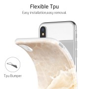 Θήκη Σιλικόνης ESR Soft Marble για Apple iPhone X/Xs - Light Coffee