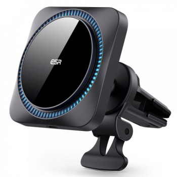 ESR Halolock Cryoboost Magnetic MagSafe Car Mount Phone Charger (Αεραγωγού) - Frosted Onyx