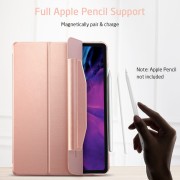 Θήκη Book Set Ascend Trifold Case μαζί με Tempered Glass για Apple iPad Pro 12.9 (2021-2022) - Air 13 (2024) - Rose Gold