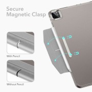 Θήκη Book Set Ascend Trifold Case μαζί με Tempered Glass για Apple iPad Pro 12.9 (2021-2022) - Air 13 (2024) - Storm Grey