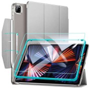 Θήκη Book Set Ascend Trifold Case μαζί με Tempered Glass για Apple iPad Pro 12.9 (2021-2022) - Air 13 (2024) - Storm Grey