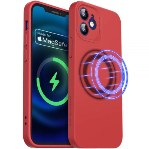 Θήκη Σιλικόνης ESR Soft Cloud Halolock Magsafe για Apple iPhone 12/12 Pro  - Red
