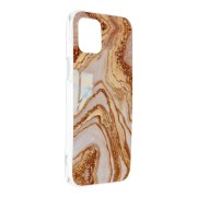 Θήκη Σιλικόνης Forcell Marble Cosmo Case για iPhone 12 Pro Max - Gold