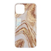 Θήκη Σιλικόνης Forcell Marble Cosmo Case για iPhone 12 Pro Max - Gold