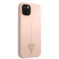 Guess Silicone Line Triangle Case για το iPhone 13 Mini - Pink