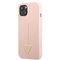 Guess Silicone Line Triangle Case για το iPhone 13 Mini - Pink