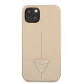 Θήκη Guess PU Saffiano Triangle για Apple iPhone 13 Mini  - Beige