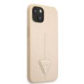 Θήκη Guess PU Saffiano Triangle για Apple iPhone 13 Mini  - Beige