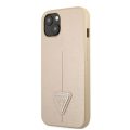 Θήκη Guess PU Saffiano Triangle για Apple iPhone 13 Mini  - Beige