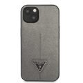 Θήκη Guess PU Saffiano Triangle για Apple iPhone 13 Mini  - Silver