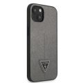Θήκη Guess PU Saffiano Triangle για Apple iPhone 13 Mini  - Silver