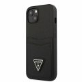 Θήκη Guess Saffiano Double Card για Apple iPhone 13 Mini  - Black