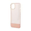 Θήκη Σιλικόνης Guess Liquid Glitter Palm Collection για iPhone 14 Plus / iPhone 15 Plus - Pink