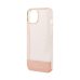 Θήκη Σιλικόνης Guess Liquid Glitter Palm Collection για iPhone 14 Plus / iPhone 15 Plus - Pink