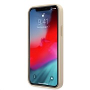 Θήκη Σιλικόνης Guess PU Saffiano Vintage Script για Apple iPhone 12 Pro Max - Gold