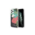 Θήκη Σιλικόνης Guess Flower Collection Back Cover για Apple  iPhone 11 Pro - Black
