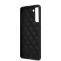 Θήκη Σιλικόνης Guess Vintage Back Cover για Samsung Galaxy S21+ Μαύρη (Χρυσό Logo)