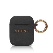 Θήκη Σιλικόνης Guess για AirPods 1/2 - Black