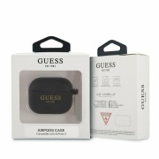 Θήκη Σιλικόνης Guess 4G Charms για AirPods 3 - Black