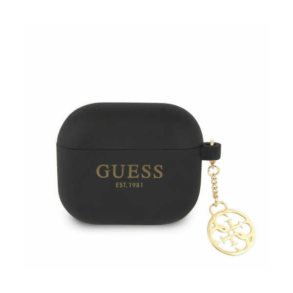 Θήκη Σιλικόνης Guess 4G Charms για AirPods 3 - Black