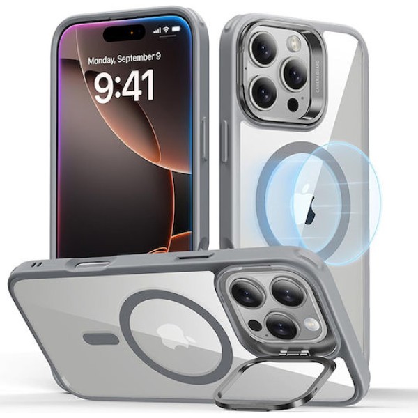 Θήκη Σιλικόνης ESR Classic Hybrid Silicone Back Cover with Stand iPhone 16 Pro - Clear Grey