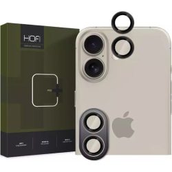 Tempered Glass Πίσω Κάμερας Hofi Pro+ Camera Camring Cover για το iPhone 16 / 16 Plus /17 - Black