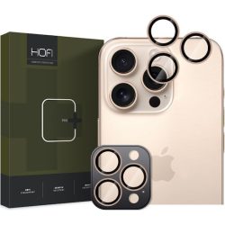 Tempered Glass Πίσω Κάμερας Hofi Pro+ Camera Camring Cover για το iPhone 16 Pro / 16 Pro Max / 17 Pro / 17 Pro Max - Desert Titanium