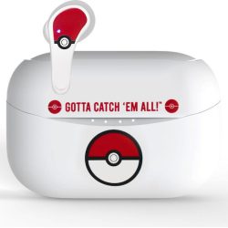 OTL Pokémon Poké ball In-ear Bluetooth Handsfree Ακουστικά με Θήκη Φόρτισης - White