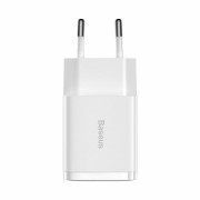 Φορτιστής Baseus Compact Quick Charger με 2 Θύρες USB A 10.5W - White