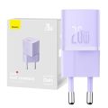 Baseus GaN5 1C Φορτιστής Χωρίς Καλώδιο με Θύρα USB-C 20W Power Delivery / Quick Charge 5.0 - Purple