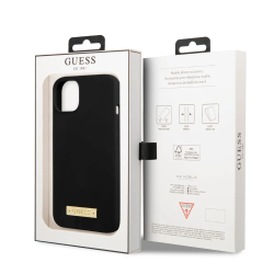 Θήκη Σιλικόνης Guess με MagSafe για Apple iPhone 13 - Black