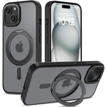 Θήκη Σιλικόνης Tech-Protect με Magsafe για Apple iPhone 15 - Matte Black