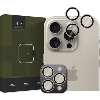  Tempered Glass Πίσω Κάμερας Hofi Pro+ Camera Camring Cover για το iPhone 16 Pro / 16 Pro Max /17 pro /17 pro max - Natural Titanium
