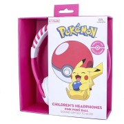 Pokemon Pokeball Ενσύρματα On Ear Headphones - Pink