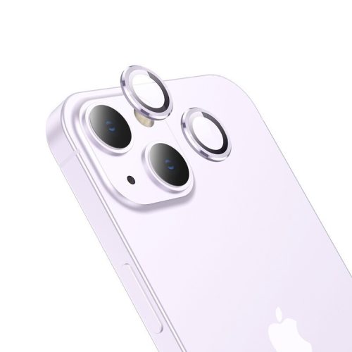  Tempered Glass Πίσω Κάμερας Hoco 3D Metal V12 Plus για Apple iPhone 14 / iPhone 14 Plus - Purple