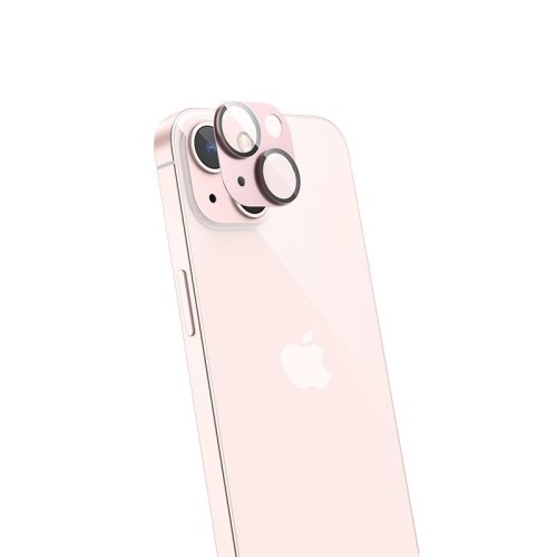 Tempered Glass Πίσω Κάμερας Hoco 3D Metal για Apple iPhone 13/ 13 Mini - Pink
