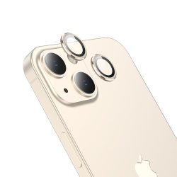 Tempered Glass Πίσω Κάμερας Hoco Eagle Eye Metal για Apple iPhone 13/13 Mini - Gold