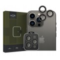  Tempered Glass Πίσω Κάμερας Hofi Pro+ Camera Camring Cover για το iPhone 15 Pro / 15 Pro Max - Black