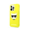 Θήκη Σιλικόνης Karl Lagerfeld Choupette Head Case για Apple iPhone 13 Pro - Fluo Yellow