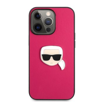 Σκληρή Θήκη Karl Lagerfeld Leather Karl Head Case για Apple iPhone 13 Pro - Pink