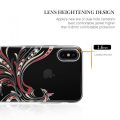 Σκληρή Θήκη Kavaro Phoenix με Κρύσταλλα Swarovski για Apple iPhone XS/iPhone X - Silver